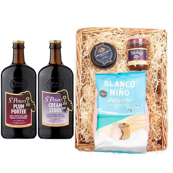 St Peters Brewery Premium Beer Wicker Tray