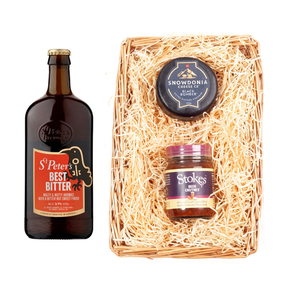 St Peters Brewery Beer Wicker Tray