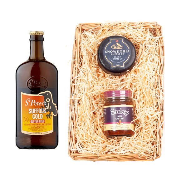 St Peters Brewery Beer Wicker Tray