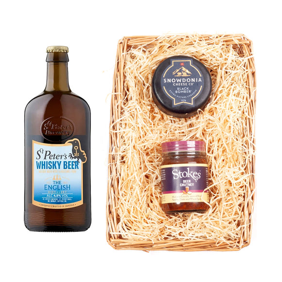 St Peters Brewery Beer Wicker Tray