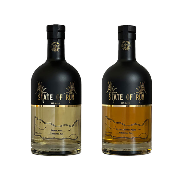 State of Rum | Banana Cake + Salted Caramel Apple | 70cl Each | 47% ABV