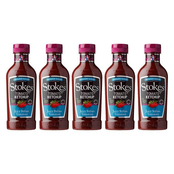 Stokes Reduced Sugar Ketchup in Squeezy Bottle 485g