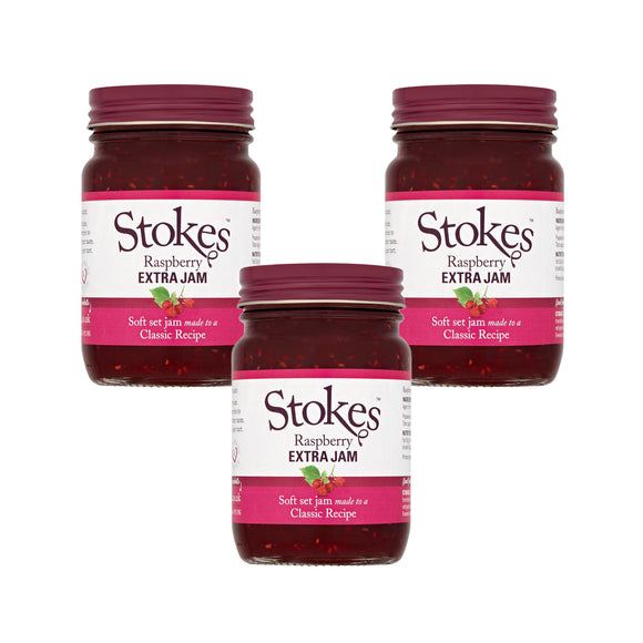 Stokes Raspberry Extra Jam 340g