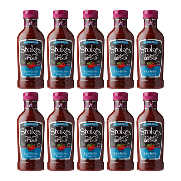 Stokes Reduced Sugar Ketchup in Squeezy Bottle 485g