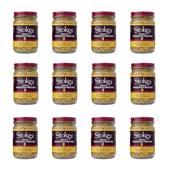Stokes Cider & Horseradish Wholegrain Mustard 185g