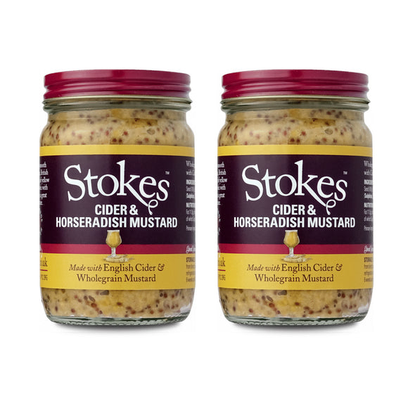 Stokes Cider & Horseradish Wholegrain Mustard 185g