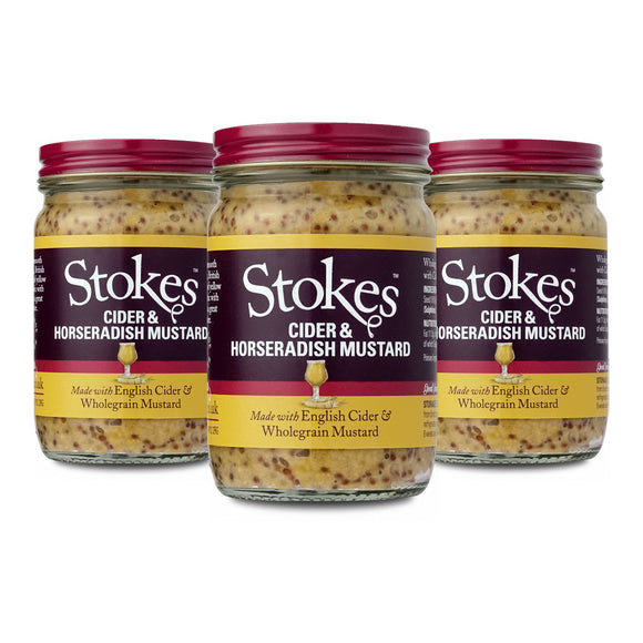 Stokes Cider & Horseradish Wholegrain Mustard 185g