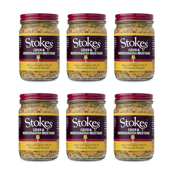Stokes Cider & Horseradish Wholegrain Mustard 185g
