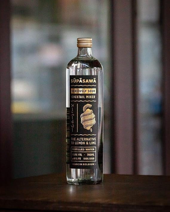 Supasawa 70cl Cocktail Mixer | Seriously Sour Solution to Lemon & Lime | Zero Alcohol | Colourless Mixer | Long-Lasting | Belgian Quality