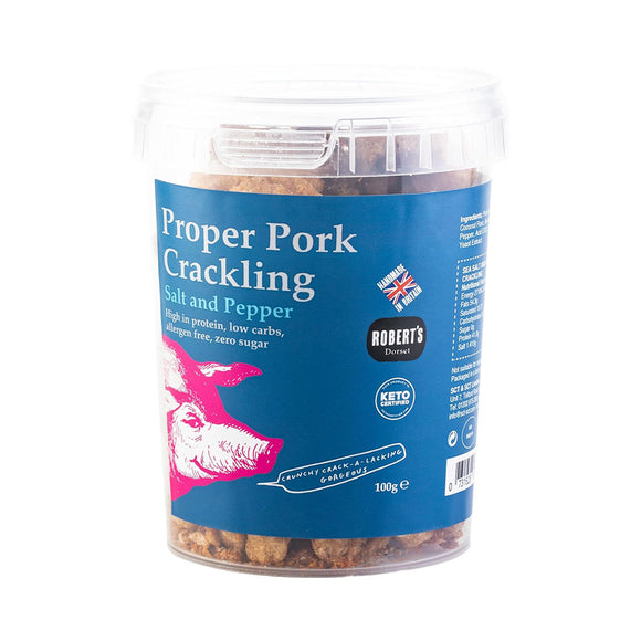 Proper Pork Sea Salt & Pepper Crackling 100g