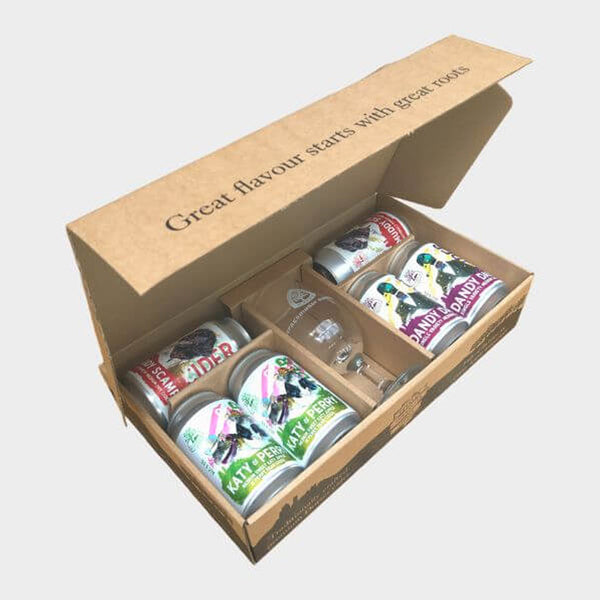 The Purbeck Cider Company – Craft Cider Gift Set - 6 x 330ml cans + 1 x half pint glass