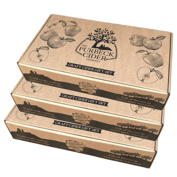 The Purbeck Cider Company – Craft Cider Gift Set - 6 x 330ml cans + 1 x half pint glass