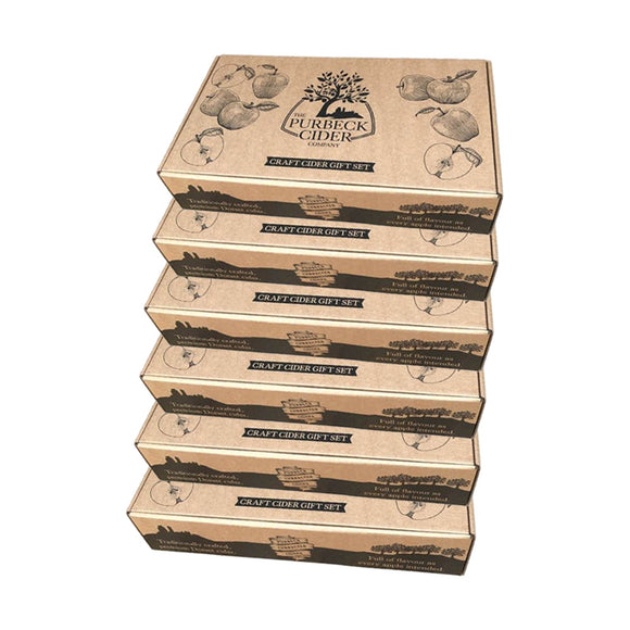 The Purbeck Cider Company – Craft Cider Gift Set - 6 x 330ml cans + 1 x half pint glass