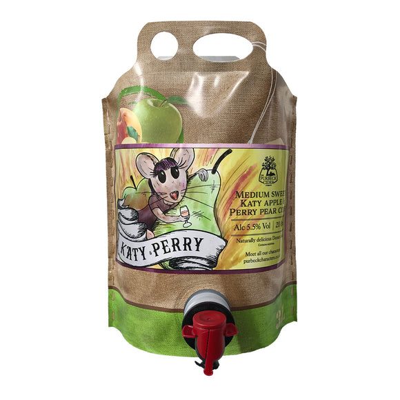 The Purbeck Cider Company – Katy Perry Medium Sweet Cider Pouch 3 Litre