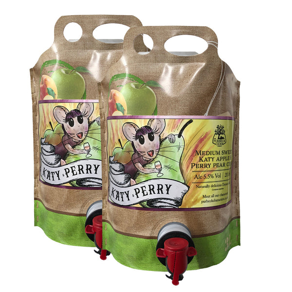 The Purbeck Cider Company – Katy Perry Medium Sweet Cider Pouch 3 Litre
