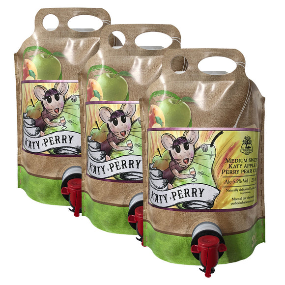 The Purbeck Cider Company – Katy Perry Medium Sweet Cider Pouch 3 Litre