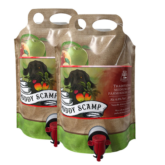 The Purbeck Cider Company – Muddy Scamp Medium Dry Farmhouse Cider Pouch 3 Litre