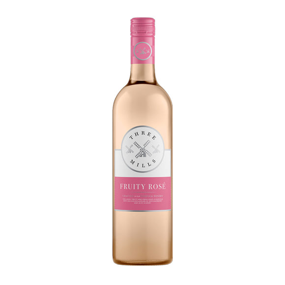 Three Mills 5% ABV British Made Fruity Rosé Wine 75cl