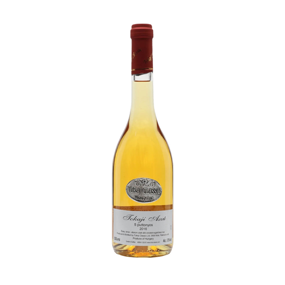Tokaji Aszú 5 Puttonyos 13% ABV, Tokaj Classic Winery 50cl