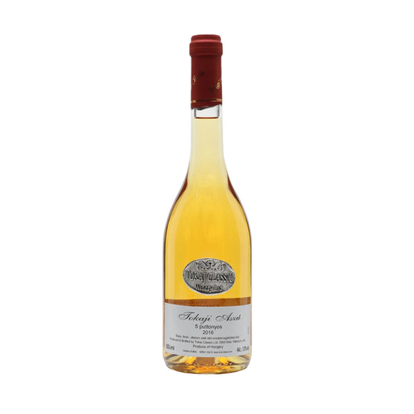Tokaji Aszú 5 Puttonyos 13% ABV, Tokaj Classic Winery 50cl