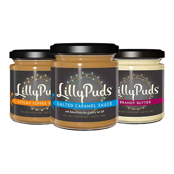 LillyPuds Trio of Dessert Sauces Gift Set 3 x 110g