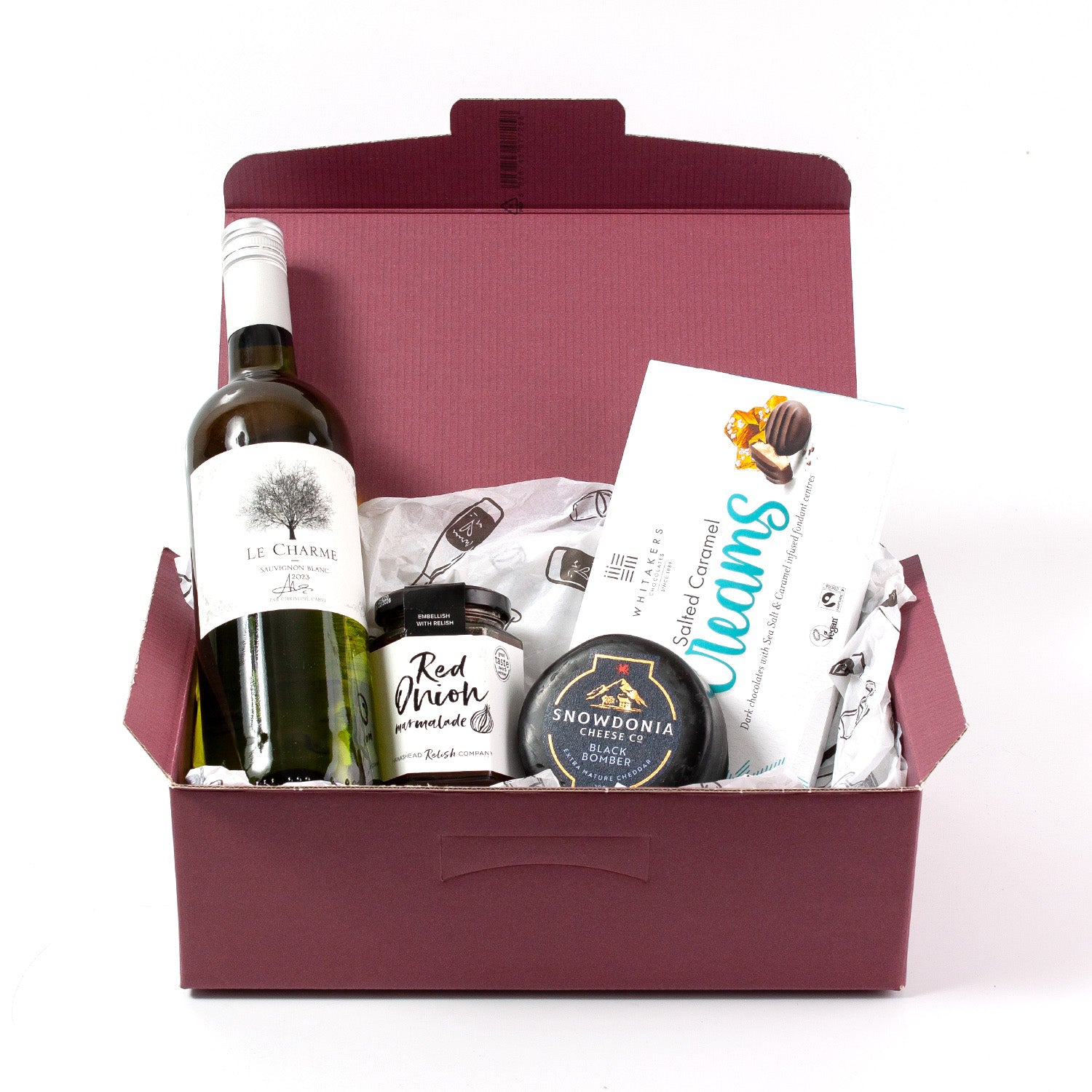 Small Wine, Cheese & Chocolate Hamper