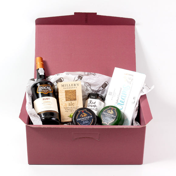 Medium Wine, Cheese & Chocolate Hamper