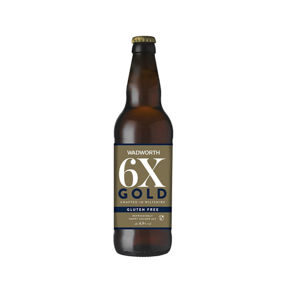 Wadworth 6X Gold Gluten Free Vegan Beer 500ml Glass Bottle