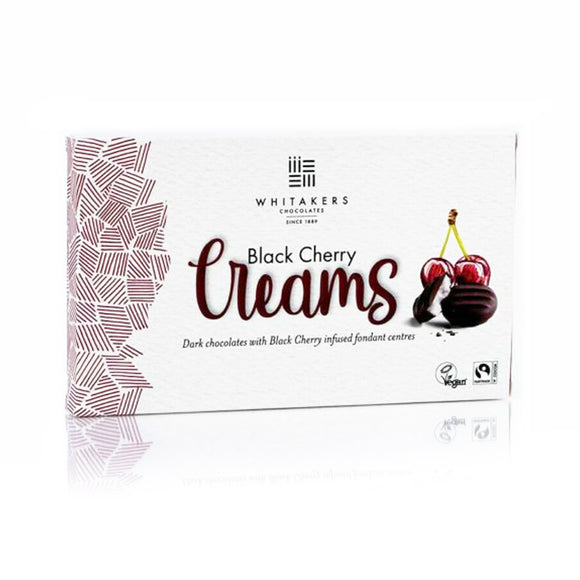 Whitakers Dark Chocolate Black Cherry Creams 150g – 15 Pieces