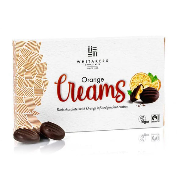 Whitakers Dark Chocolate Orange Creams 150g – 15 Pieces
