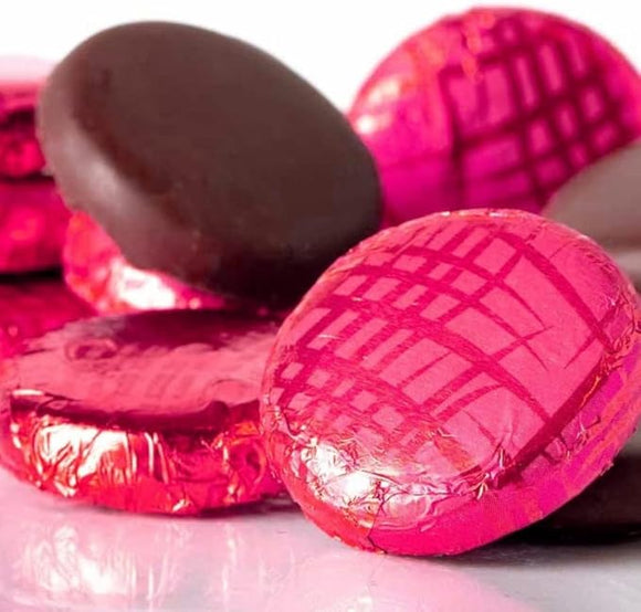 Whitakers Dark Chocolate Creams - Foiled Fondant Cremes Plastic Tub (Raspberry, 1kg)