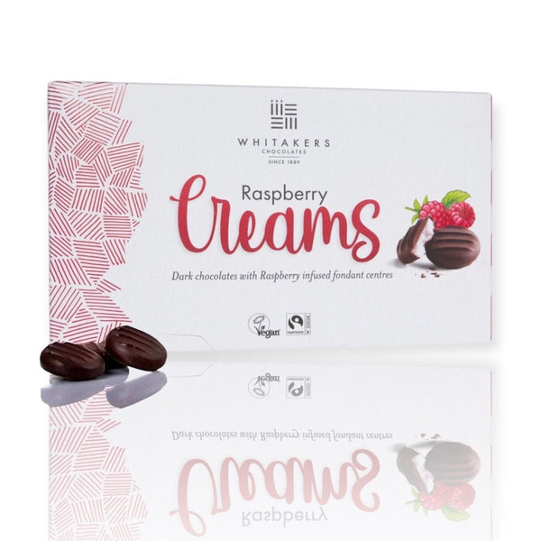 Whitakers Chocolate Dark Chocolate Raspberry Fondant Creams 150g