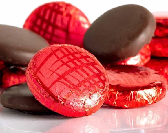 Whitakers Chocolates Dark Chocolate Creams - Red Foiled Fondant Cremes Plastic Tub (Strawberry, 1kg)