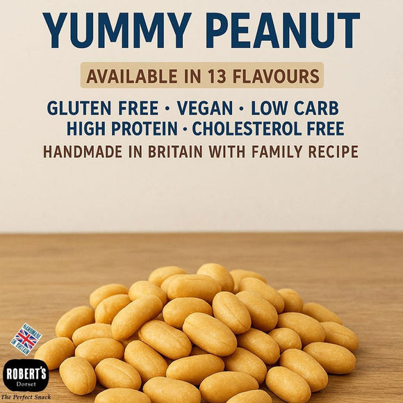 Yummy Peanut BBQ Peanuts 1Kg / 1.5L Refill Bag – Handmade in Britain