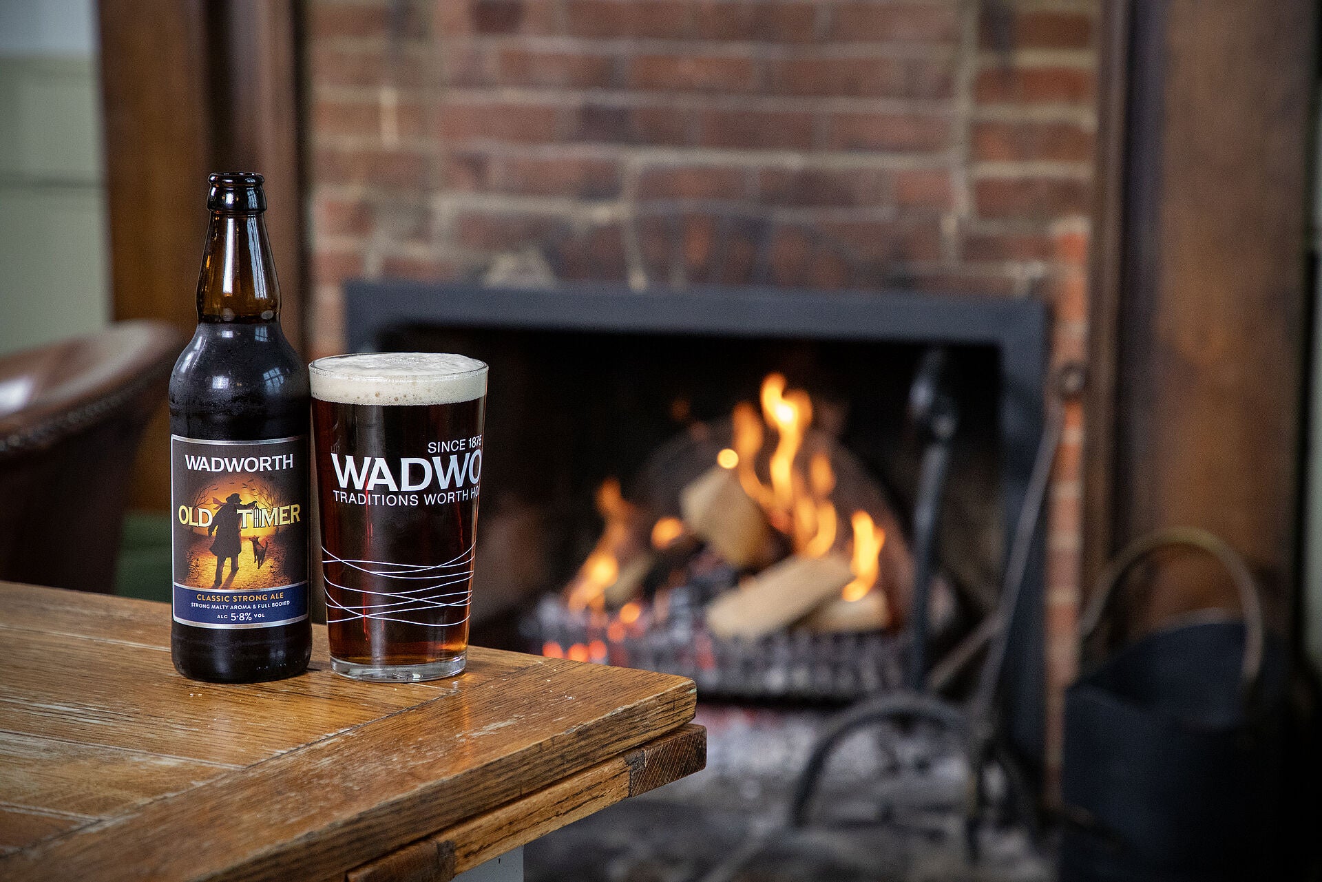 Wadworth Old Timer 5.8% ABV Winter Ale 500ml Glass Bottles