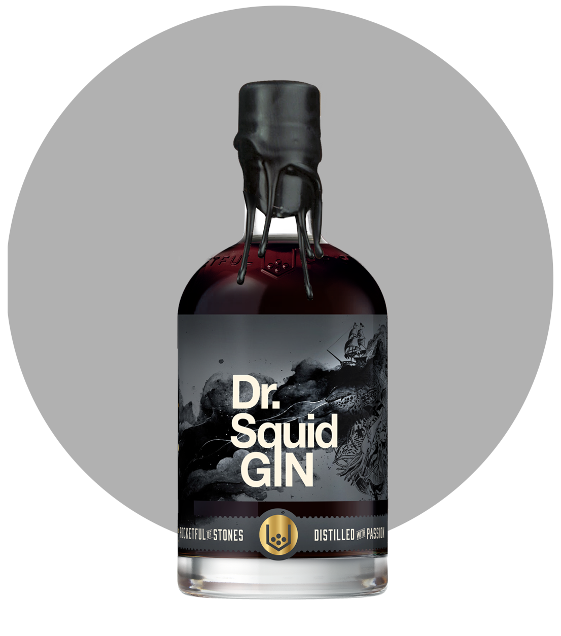 Pocketful of Stones - Dr Squid Gin Nautical Nocturne 40% ABV 70cl