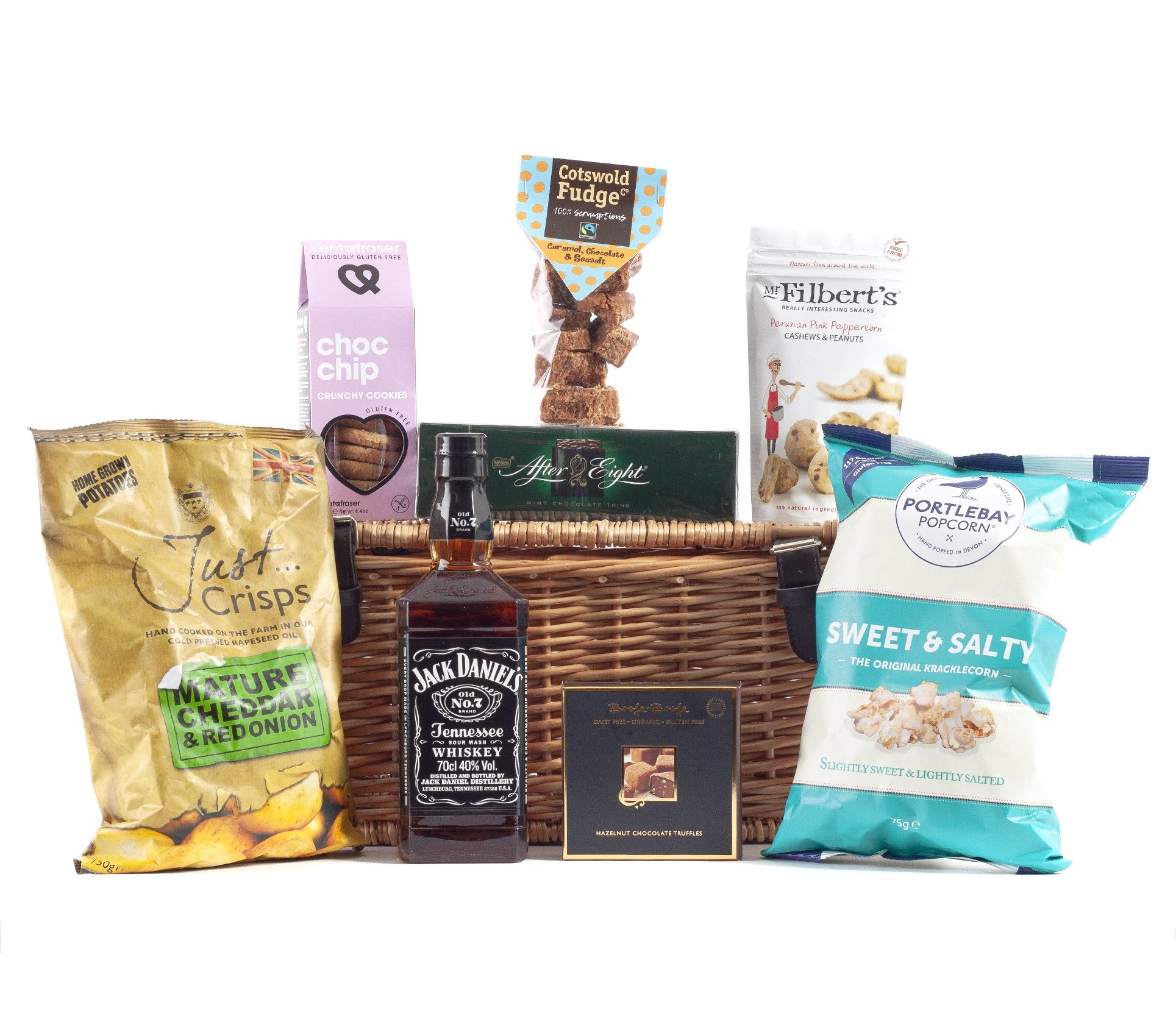 Whiskey Hamper with Jack Daniels (Gluten Free) Twelve Green Bottles Wine