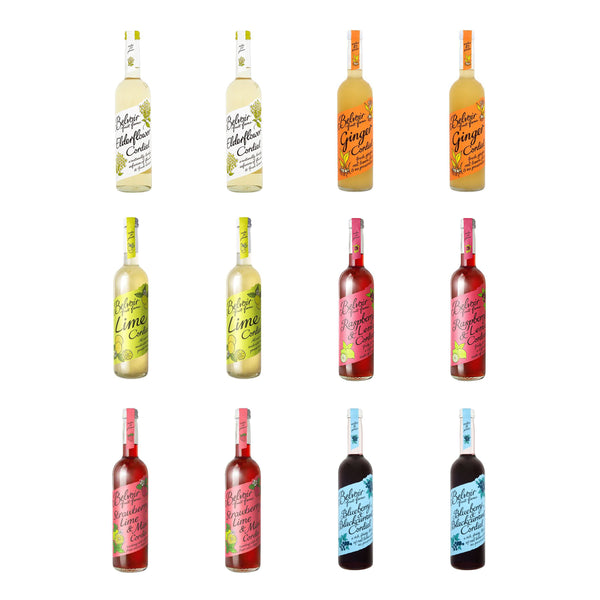 Belvoir Cordial Selection 12 x 500ml Glass Bottle