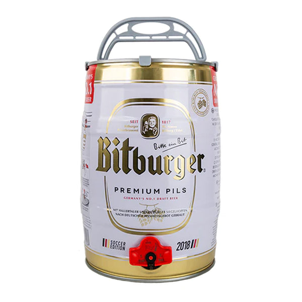 Bitburger Premium German Pils 4.8% 2 x 5 Litre Mini Kegs