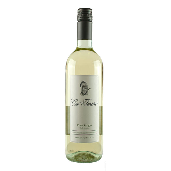 Zingy and refreshing Pinot Grigio white wine from Italy. Ca'Tesore Pinot Grigio