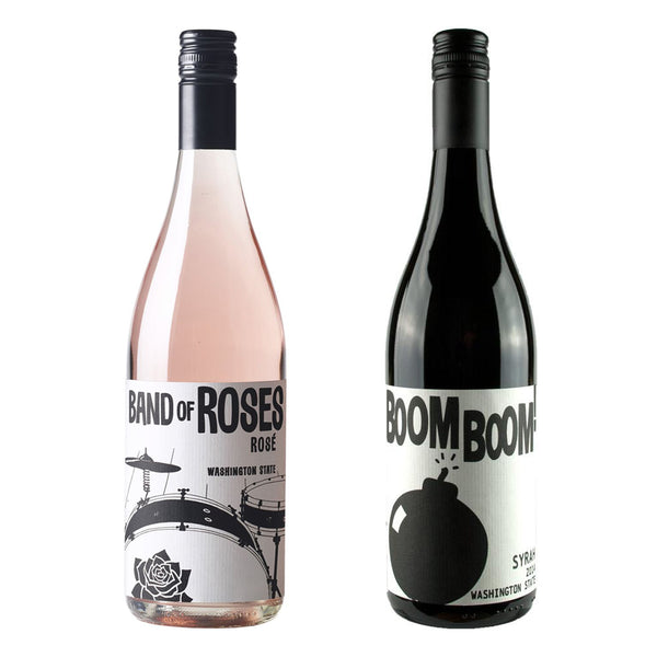 Charles Smith Washington State Pair – Band of Roses Pinot Gris Rosé & Boom Boom Syrah
