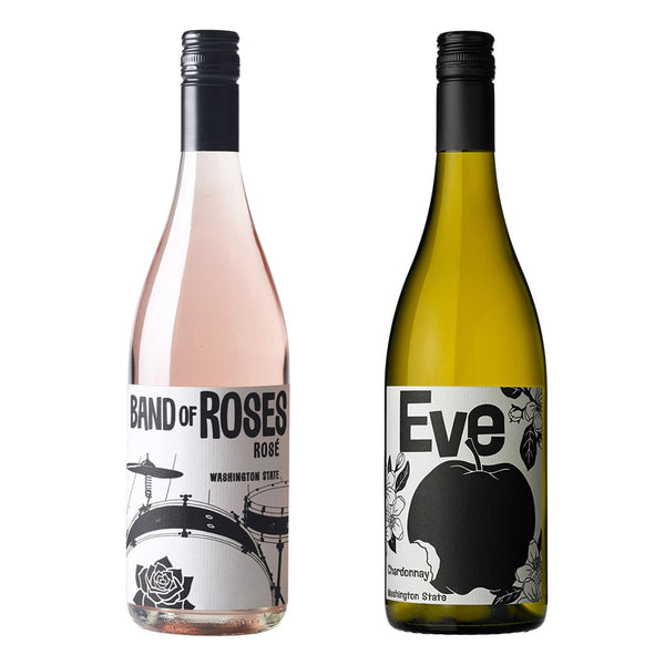 Charles Smith Washington State Pair – Band of Roses Pinot Gris Rosé & Eve Chardonnay