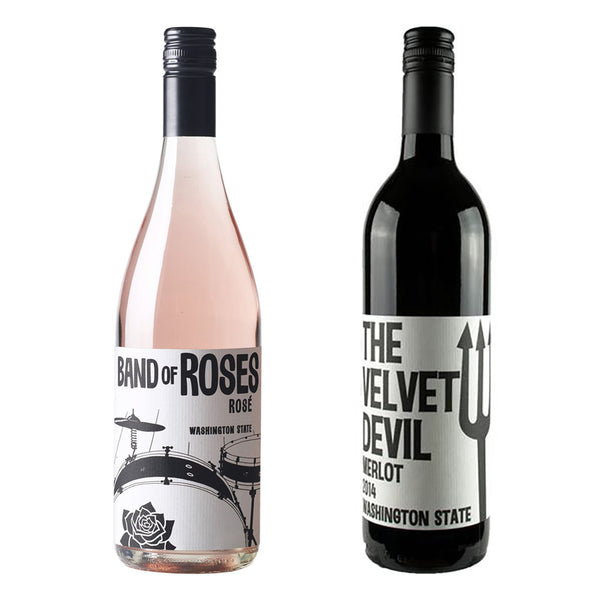 Charles Smith Washington State Pair – Band of Roses Pinot Gris Rosé & Velvet Devil Merlot