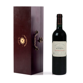 Chateau Patris Saint Emilion Grand Cru AOC in Wooden Gift Box with Accessories