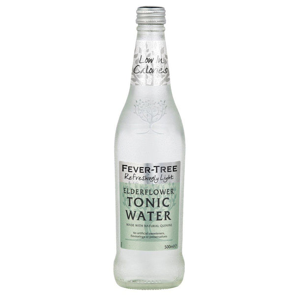 Fever Tree Refreshingly Light Elderflower Tonic Water (500ml) Glass Bottle
