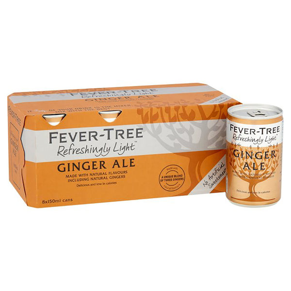 Fever Tree Refreshingly Light Ginger Ale (150ml) Cans