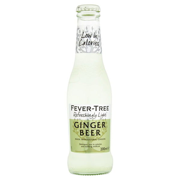 Fever Tree Refreshingly Light Ginger Beer (200ml) Glass Bottle