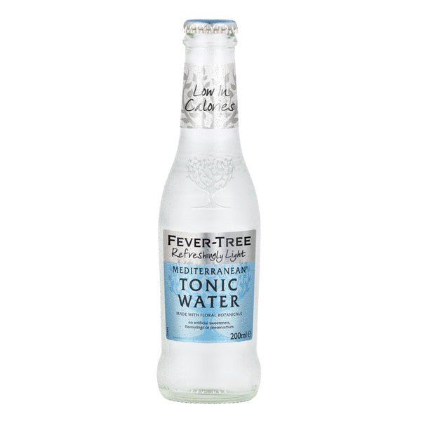 Fever Tree Refreshingly Light Mediterranean Tonic Water (200ml) Glass Bottle