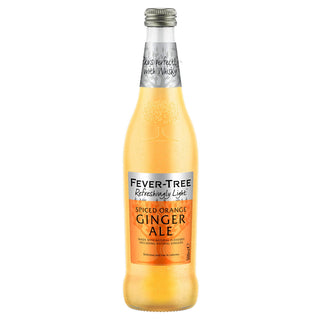 Fever Tree Refreshingly Light Spiced Orange Ginger Ale (500ml) Glass Bottle