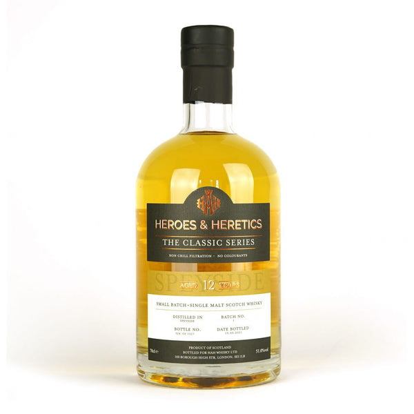 Heroes & Heretics Speyside 12 Year Old - The Classic Series 70cl